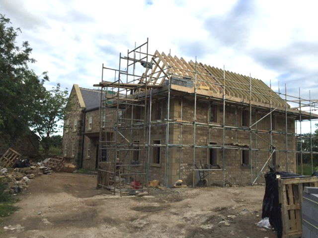 One of our select case studies: Manor Farm during construction