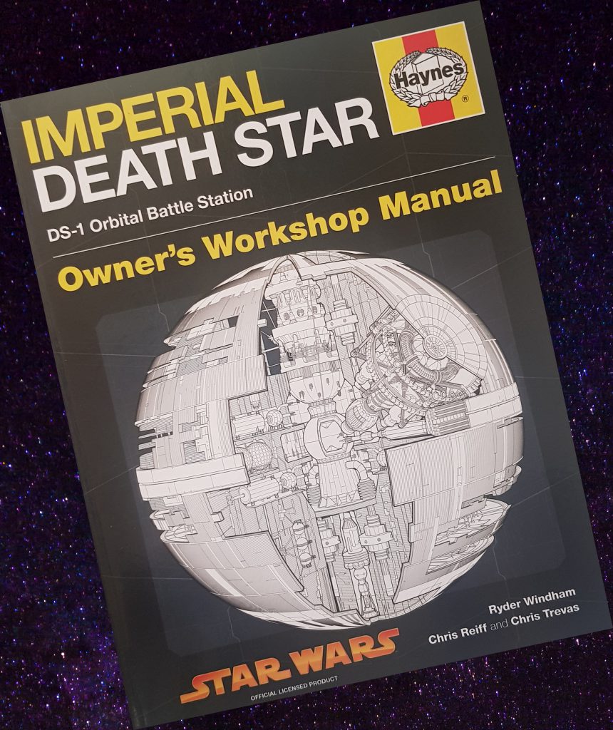 A photograph of the Haynes Manual for the Imperial Death Star.